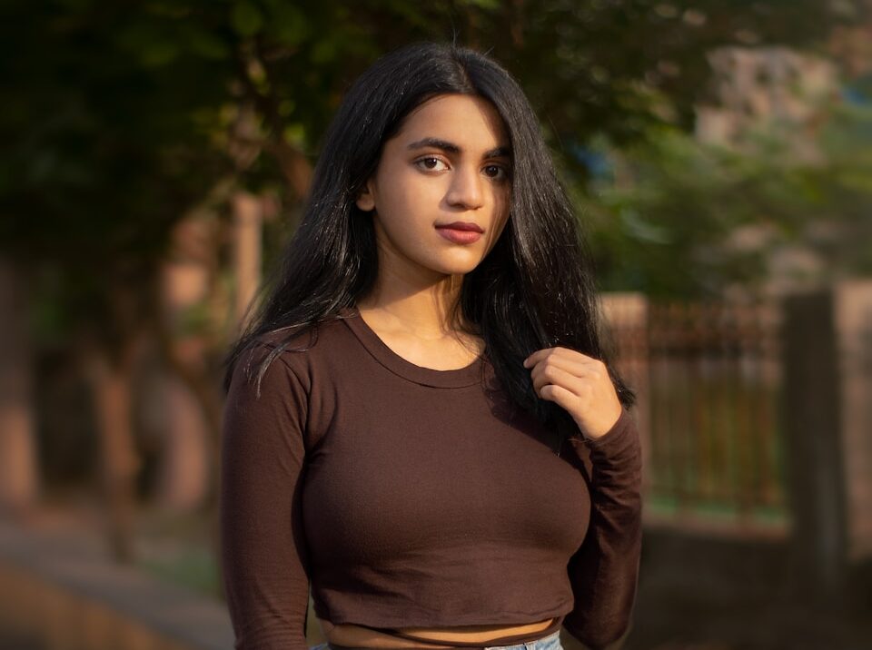 a woman posing for a picture